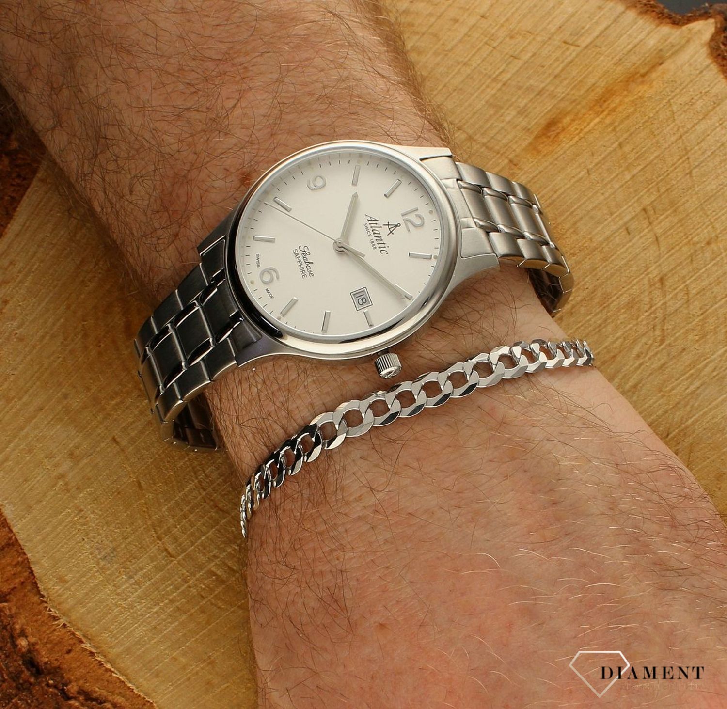 Bransoleta srebrna 925 pancerka 7 mm DIA-BRA-759977-180-925 7mm. Bransoletka wykonana jest z najwyższej próby srebra 925 o splocie pancerki. Bransoletka srebrna o wadze 8,30 gram, długości 22 cm oraz szerokości 7 mm (3).jpg